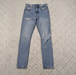 Levi's Jeans Women's 26 Blue 501 Skinny Distressed High Rise Can't Touch This